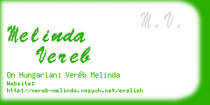 melinda vereb business card